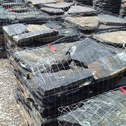 Swiss Sparkle and Chocolate Grey flagstone. - Landscaping Stones And Pavers