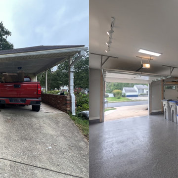 Carport to Garage Conversion