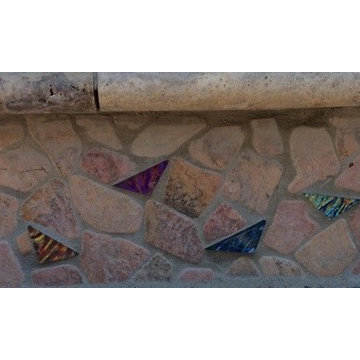Lightstreams Royal Blue Waterline Tile & Peacock BBQ