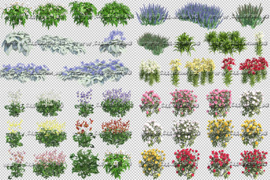 Быстрый способ создания красивой визуализации цветника в Photoshop