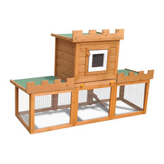 VidaXL Outdoor Large Rabbit Hutch House Pet Cage, Single