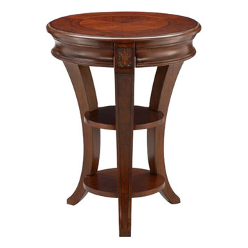 Magnussen Winslet Round Accent End Table in Cherry