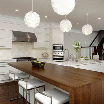 Washington DC - Contemporary - White Oak Half Parsons Table