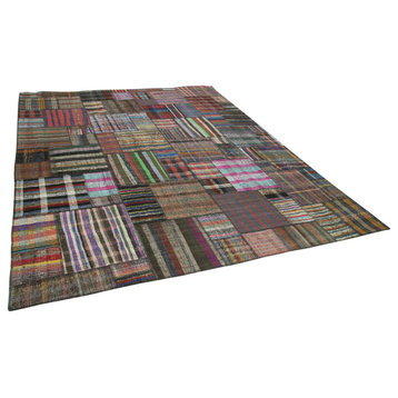 Rug N Carpet - Handmade Anatolian 10' 10'' x 13' 2'' Rustic Patchwork Kilim Rug