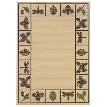 Montego 2266W Ivory/Brown 5'3" x 7'6" Rug