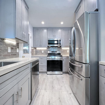 Grey Kitchen Remodel in West Fort Worth TX