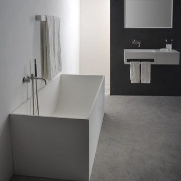 Amazing Solid Surface Bathtubs in white matte finish
