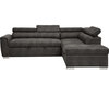 Acme Sectional Sofa with Sleeper and Ottoman in Gray Polished 50275