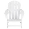 WestinTrends 2PC Outdoor Patio Porch Rocker Classic Adirondack Rocking Chair Set, White
