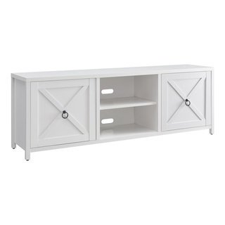 Granger Rectangular TV Stand for TV's up to 80 in White - Contemporary ...