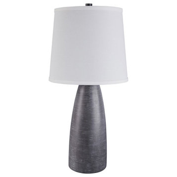 Bowery Hill Poly Table Lamp in Gray (Set of 2)