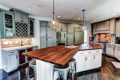Example of a cottage chic kitchen design in DC Metro