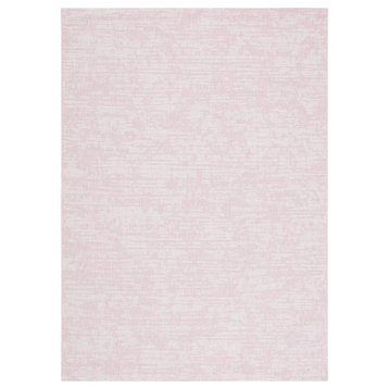 Safavieh Courtyard Cy8452-56221 Outdoor Rug, Pink and Ivory, 5'3"x7'7"
