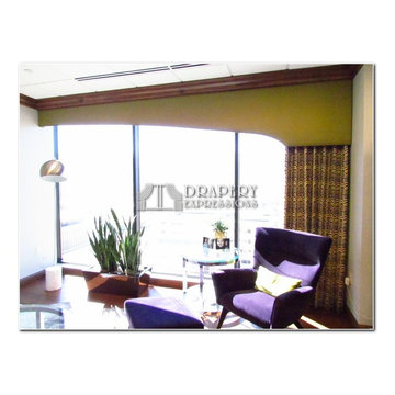 Window treatments with Cornice Boards