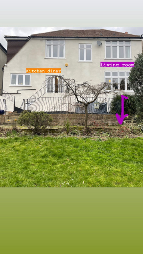 Steep drop at back of house - elegant ways to bring garden closer ...