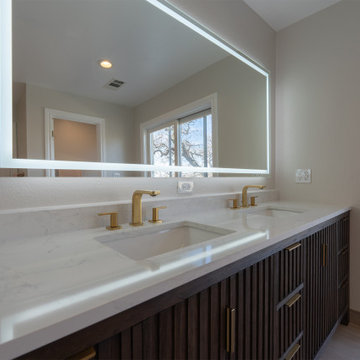 Modern Spa Bathroom Remodel | Tub + Walk-In Shower