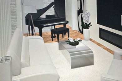 Living room photo in New York