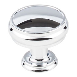 Top Knobs - Eden Large Knob, 1 3/8", Polished Chrome - Cabinet And Drawer Knobs