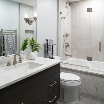 Black Linen Bathroom Remodel | Minneapolis, MN | Sawhill
