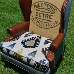 RHD Blue Ikat Wingback - Products