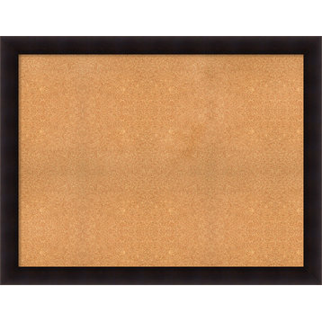 Framed Cork Board, Portico Espresso Wood, 54x42