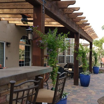 Traditional Backyard Patio