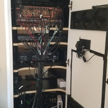 Three TV Wall with 9.2 Dolby Atmos Surround