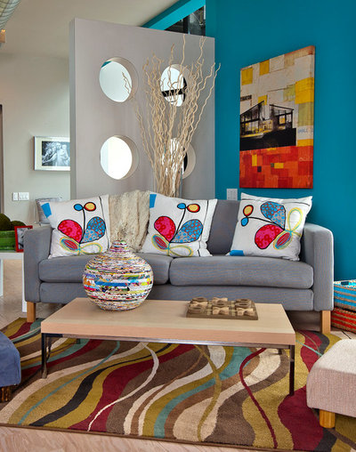 Contemporary Family Room by Gallery Direct