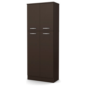 South Shore Axess Storage Pantry, Chocolate