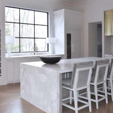 Calacatta Gold Marble Kitchen