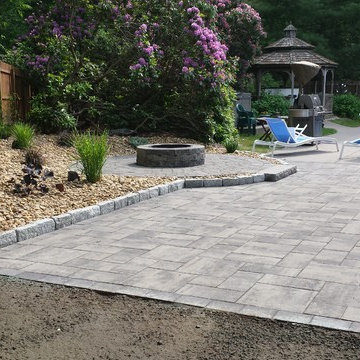 Hingham patio and landscape