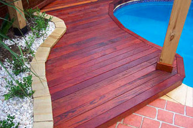 Tropical deck in Sydney.