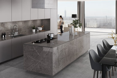 Inspiration for a contemporary kitchen remodel