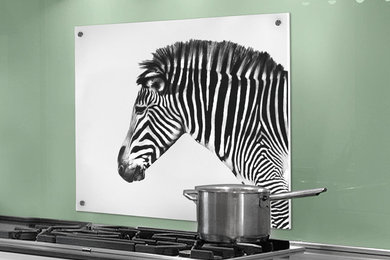 COGNOSCO Küchenrückwand mit Fotokunst-Motiv: Zebra