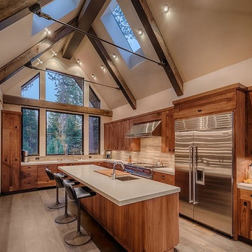 Reclaimed Barn siding as ceiling planks