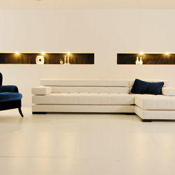 Mad Men Sofa with Chaise - Sofas