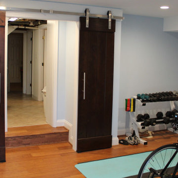 Baker Park kitchen and basement workout room and laundry room addition remodel