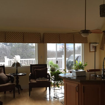 Box Pleated Valances/Drapes with Medallions