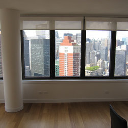 Large NYC Bay Window - Window Treatments
