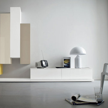 Modern Italian wardrobs, walk-in closets, libraries & wall units.