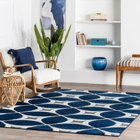 Nuloom Hand-Tufted Gabriela Area Rug, Navy 4'x6'