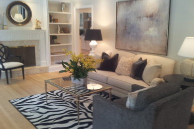 Example of a trendy living room design in Orlando