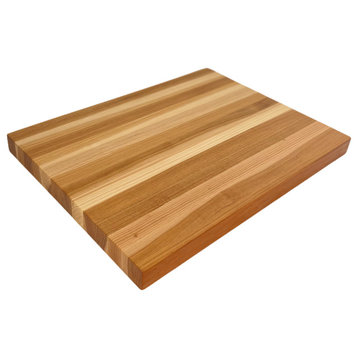Edge Grain Calico Hickory Butcher Block - Hand-Crafted in the USA, 18" X 24"