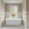 Vanity Art Freestanding Acrylic Bathtub, White, Large