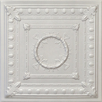 19.6"x19.6" Styrofoam Glue Up Ceiling Tiles R47 Platinum