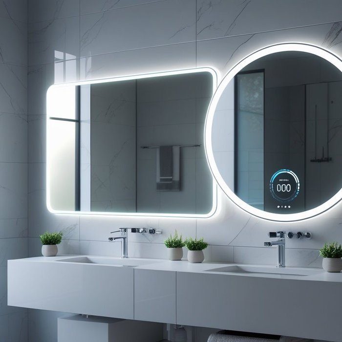 A smart bathroom mirror