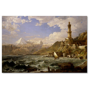 Cropsey 'The Coast Of Genoa' Canvas Art, 47 x 30