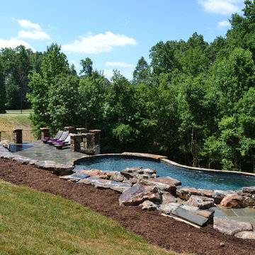 Pool and Hardscape private home