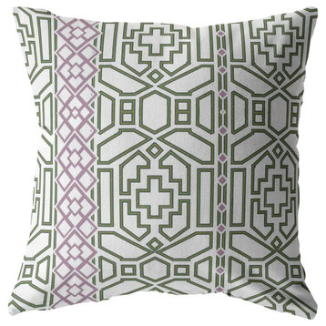 Bird Maze Suede Blown and Closed Pillow White