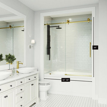 Matte Brushed Gold Bathroom Collection